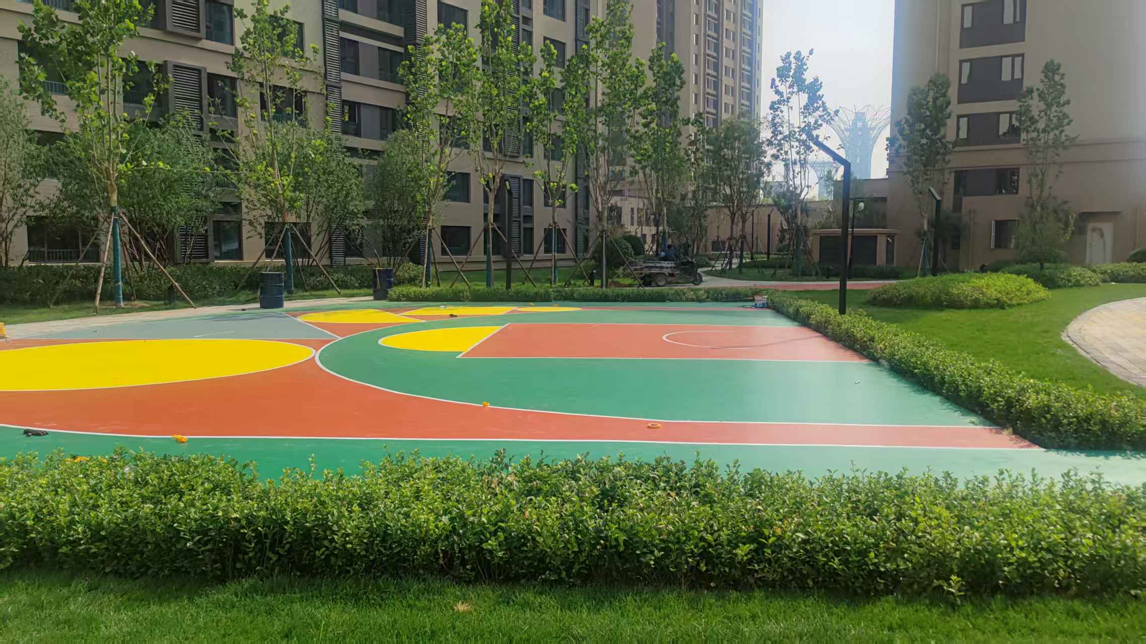潮州市全塑型塑胶跑道塑胶地坪 - 厂家